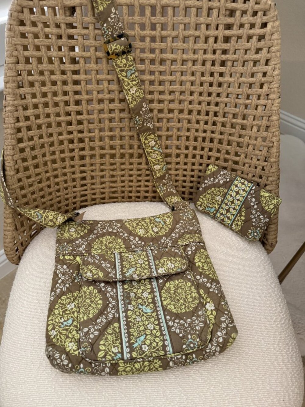 Vera Bradley Retired 'Sittin in a Tree' Crossbody Purse & Wallet
